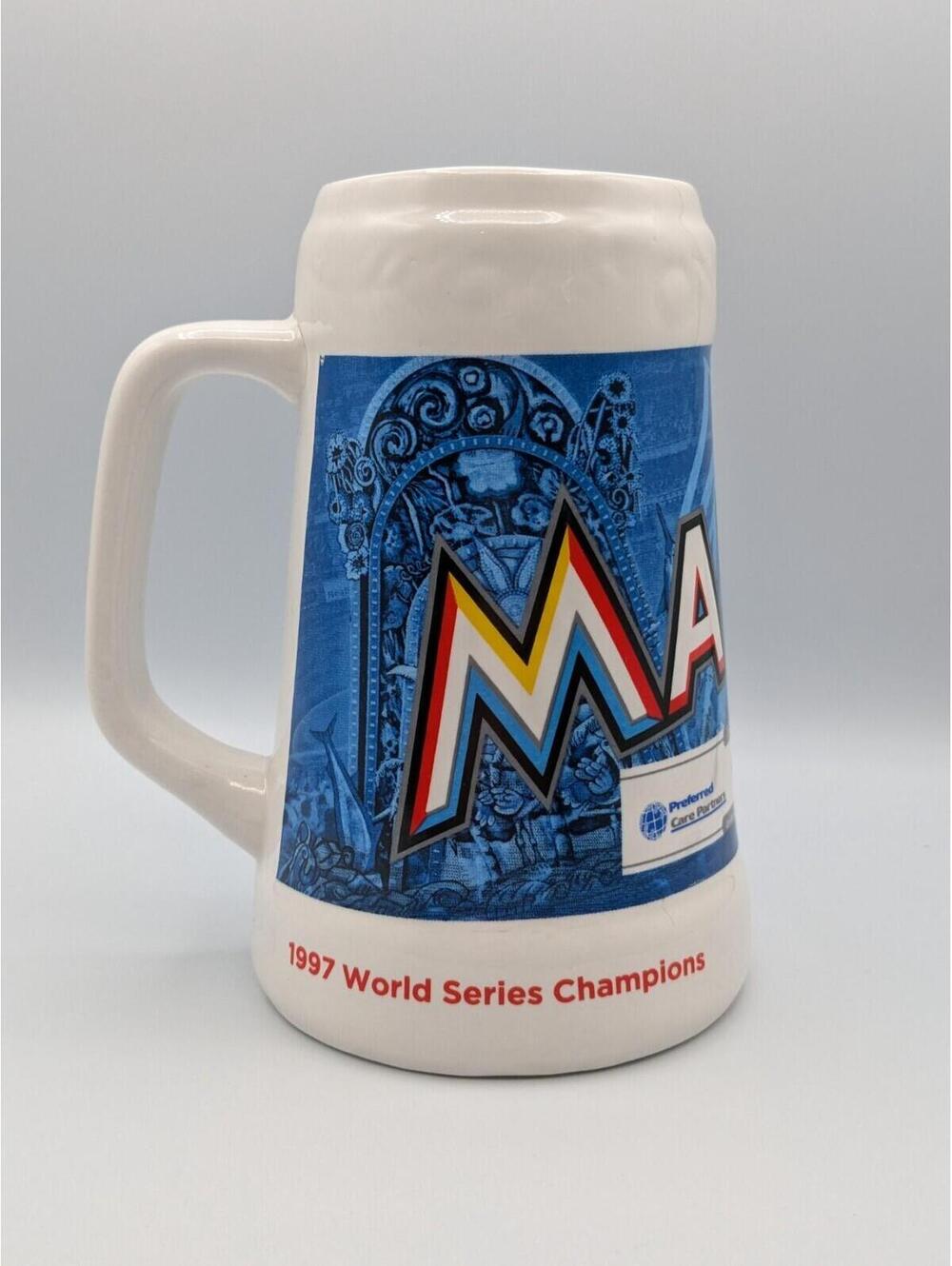Miami Marlins MLB Promotional Beer Stein, World Series, 7 Inches Tall